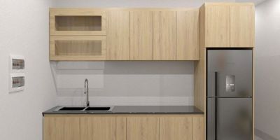 TỦ BẾP GỖ MDF LÕI XANH