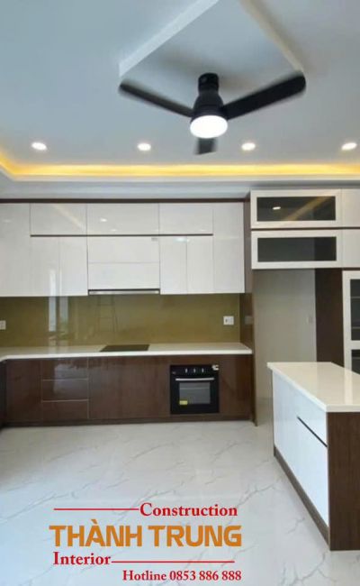 TỦ BẾP GỖ MDF LÕI XANH