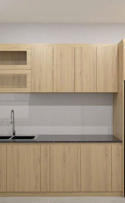 TỦ BẾP GỖ MDF LÕI XANH