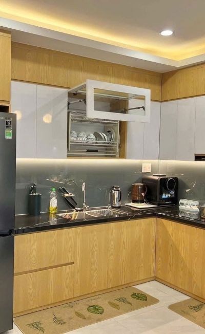 TỦ BẾP GỖ MDF LÕI XANH