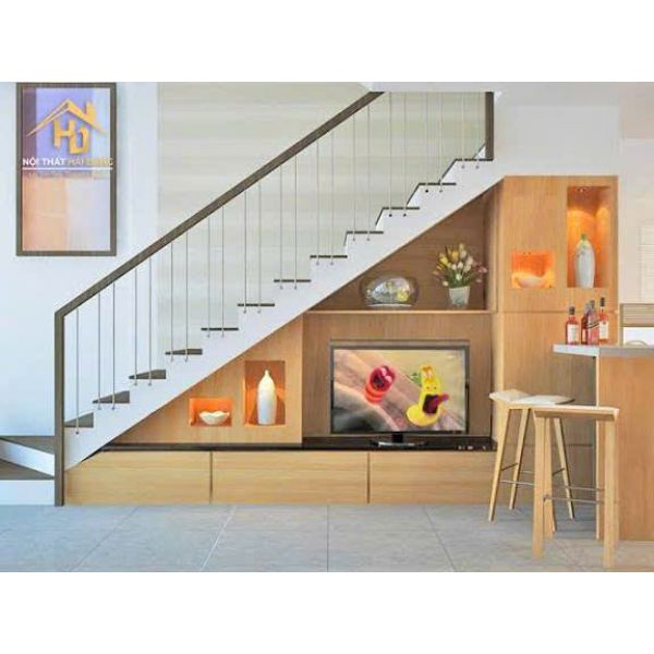 TỦ CẦU THANG GỖ MDF