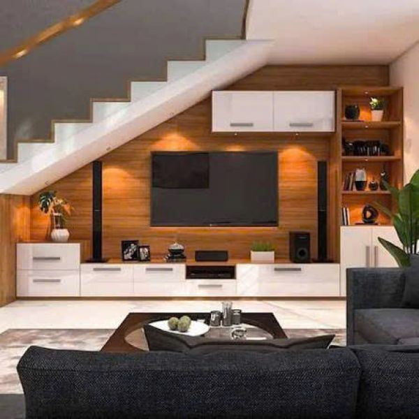 TỦ CẦU THANG GỖ MDF