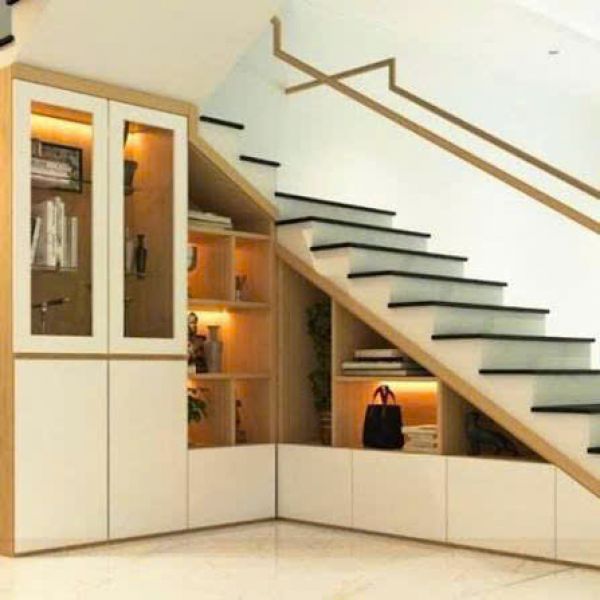 TỦ CẦU THANG GỖ MDF