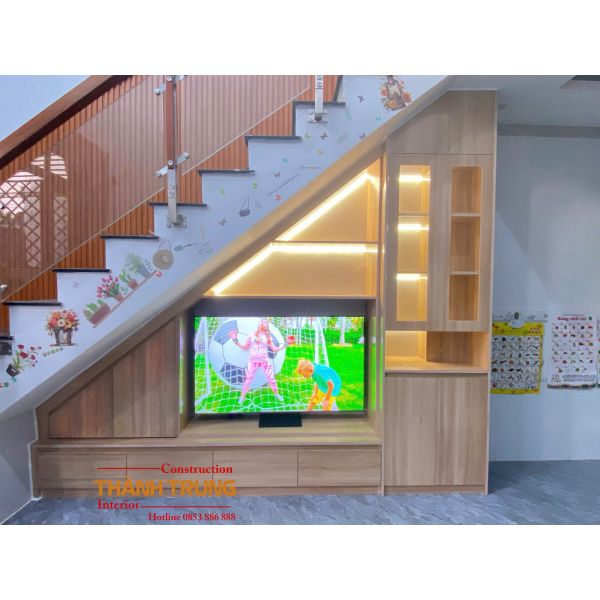 TỦ CẦU THANG GỖ MDF