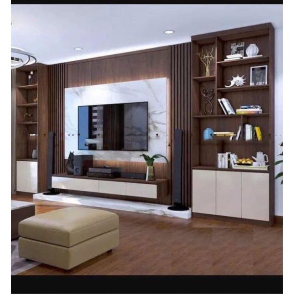 VÁCH TIVI GỖ MDF