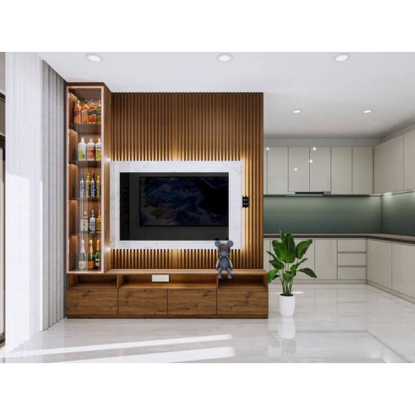 VÁCH TIVI GỖ MDF