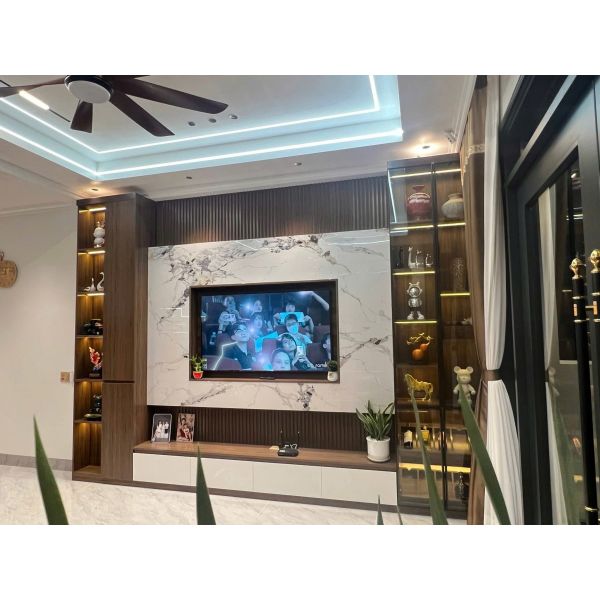 VÁCH TIVI GỖ MDF