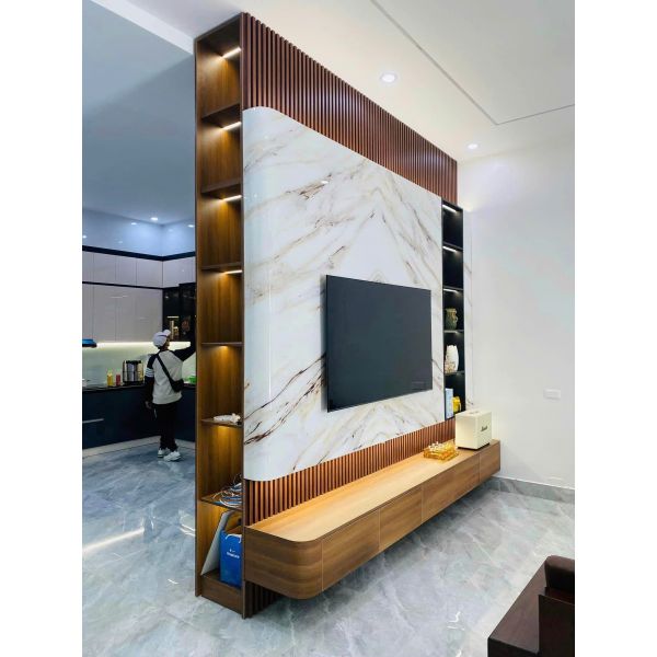 VÁCH TIVI GỖ MDF